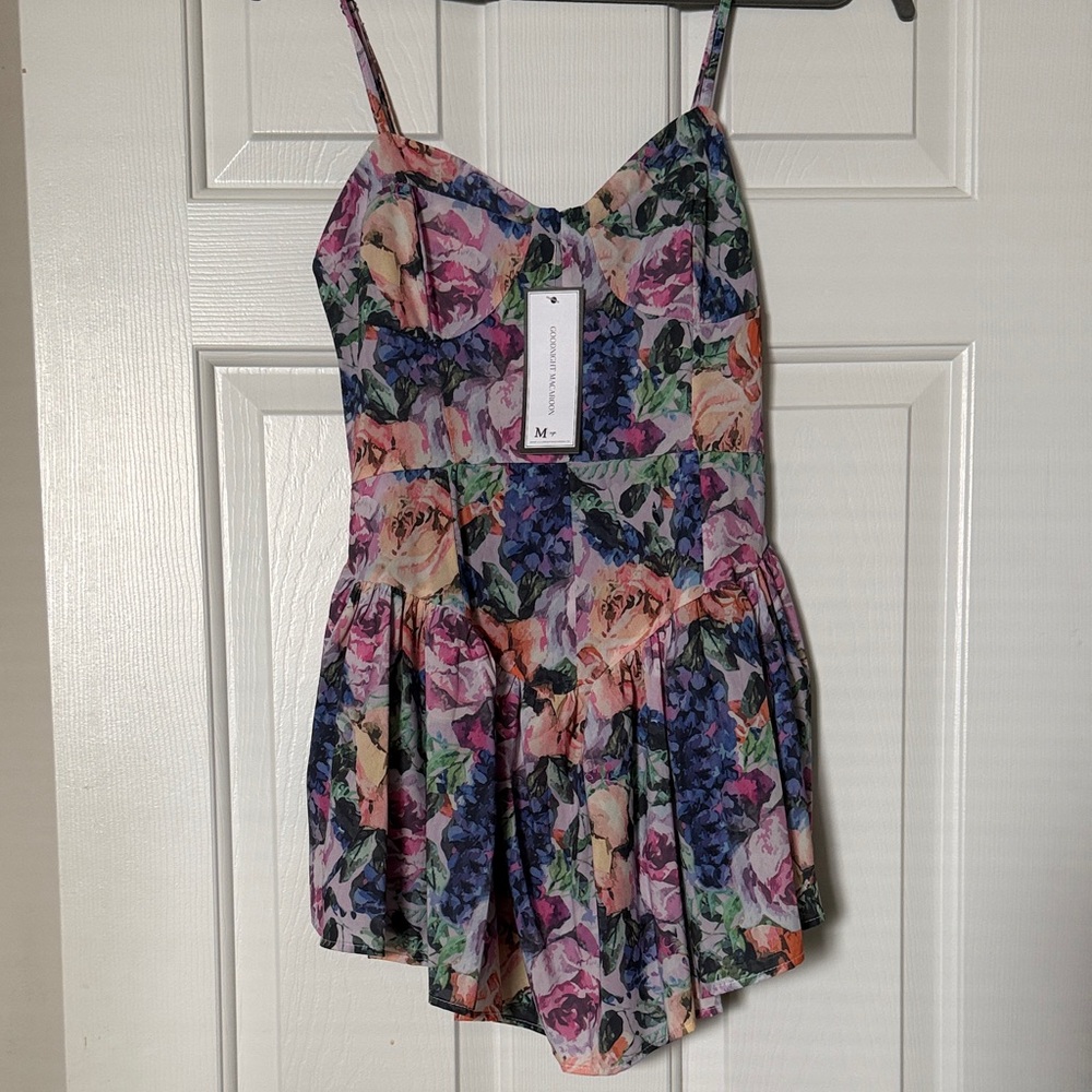 Goodnight Macaroon Drop Waist Romper Dress